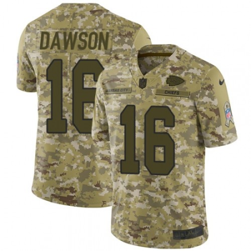 Kansas City Chiefs 16 Len Dawson Football Jersey Legend Camo