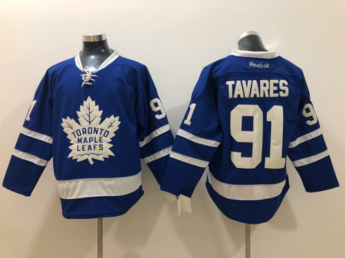 Classic Toronto Maple Leafs 91 John Tavares Ice Hockey Jersey Blue