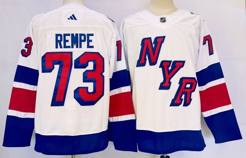 Adidas New York Rangers 73 Matt Rempe Ice Hockey Jersey White