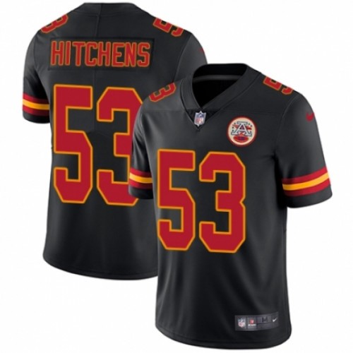 Kansas City Chiefs 53 Anthony Hitchens Football Jersey Legend Black