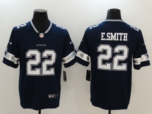 Dallas Cowboys 22 Emmitt Smith Football Jersey Legend Navy Blue