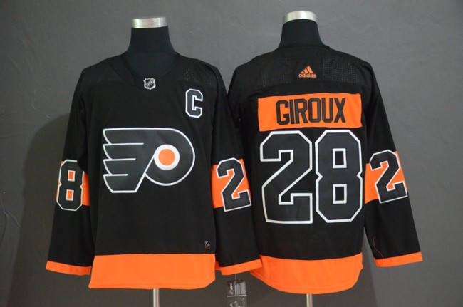 Adidas Classic Philadelphia Flyers 28 Claude Giroux Ice Hockey Jersey Black