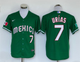 Nike Los Angeles Dodgers 7 Julio Urias Baseball Jersey Green