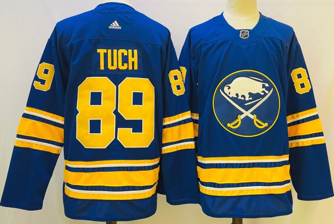 Adidas Buffalo Sabres 89 Alex Tuch Ice Hockey Jersey Blue