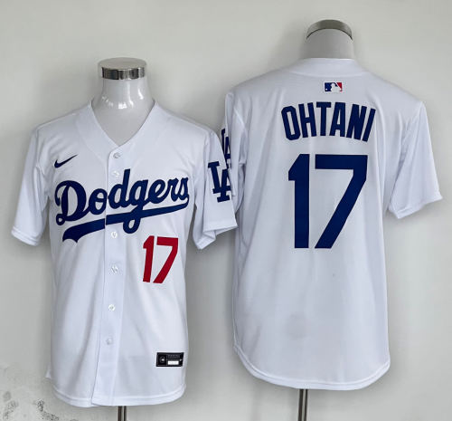 Nike Los Angeles Dodgers 17 Shohei Ohtani Baseball Jersey White