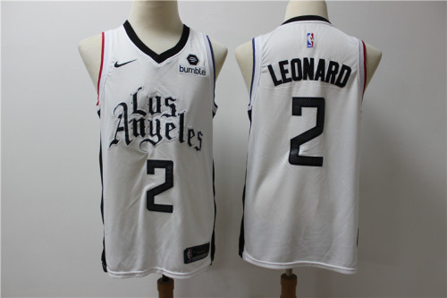 Nike L.A. Clippers 2 Kawhi Leonard Basketball Jersey White City version