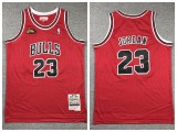 Youth Chicago Bulls 23 Michael Jordan Basketball Jersey 98 finals Red Retro