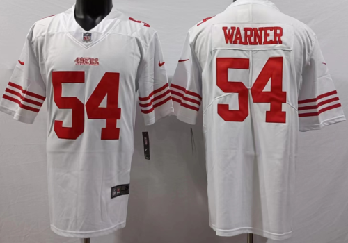 San Francisco 49ers 54 Fred Warner Football Jersey Legend White