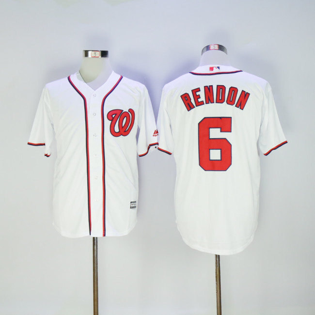 Washington Nationals 6 Anthony Rendon Baseball Jersey White Fan version