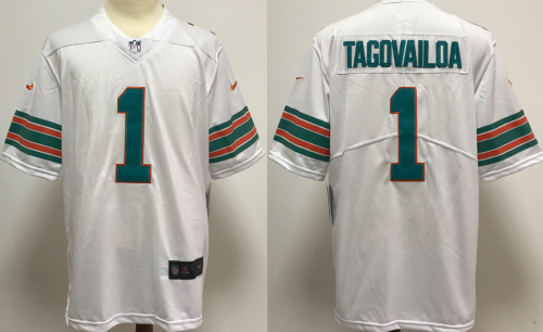 Miami Dolphins 1 Tua Tagovailoa Football Jersey Legend White