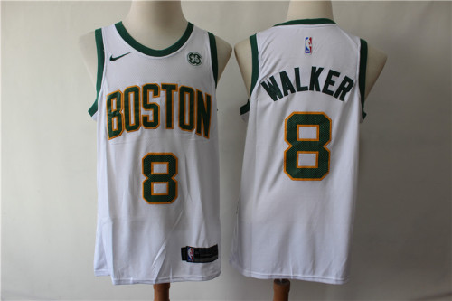 Nike Boston Celtics 8 Kemba Walker Basketball Jersey White Fan