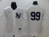 Nike New York Yankee 99 Aaron Judg Baseball Jersey White Fan