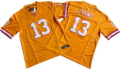 Tampa Bay Buccaneers 13 Mike Evans Football Jersey Orange Three Dynasties