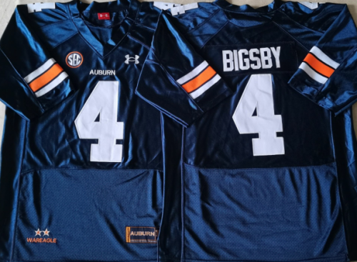 Auburn Tigers 4 Tank Bigsby College Football Throwback Jersey Navy Blue