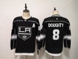 Youth  Adidas Classic Los Angeles Kings 8 Drew Doughty Ice Hockey Jersey Black