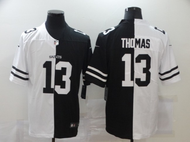 New Orleans Saints 13 Michael Thomas Football Jersey Legend Half version