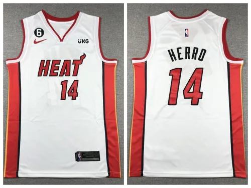 Nike Miami Heat 14 Tyler Herro Basketball Jersey White