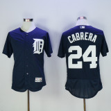 Detroit Tigers 24 Miguel Cabrera Flexbase Baseball Jersey Navy Blue