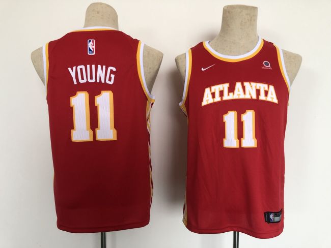 Youth Nike Atlanta Hawks 11 Trae Young Basketball Jersey Red