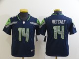 Youth Seattle Seahawks 14 DK Metcalf Football Jersey Legend Navy Blue