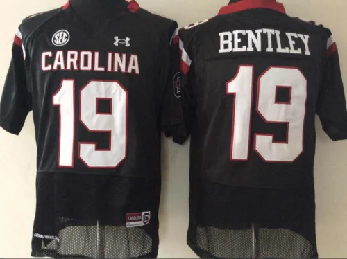 South Carolina Gamecock 19 Jake Bentley College Football Jersey Black