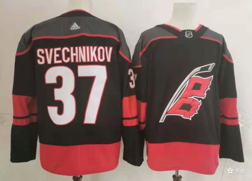 Carolina Hurricanes 37 Andrei Svechnikov Ice Hockey Jersey Black