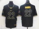 Pittsburgh Steelers 22 Najee Harris Football Jersey Legend Black gold Retro