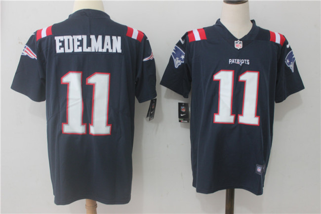 New England Patriots 11 Julian Edelman Football Jersey Legend Navy blue