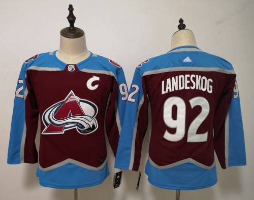 Youth Adidas Classic Colorado Avalanche 92 Gabriel Landeskog Ice Hockey Jersey Red