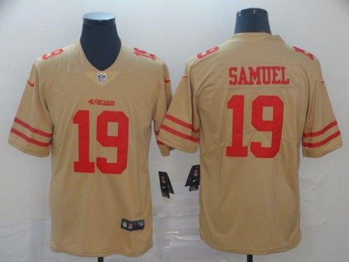 San Francisco 49ers 19 Deebo Samue Football Jersey Legend Beige