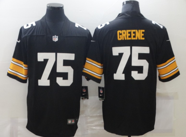 Pittsburgh Steelers 75 Joe Greene Football Jersey Legend Black