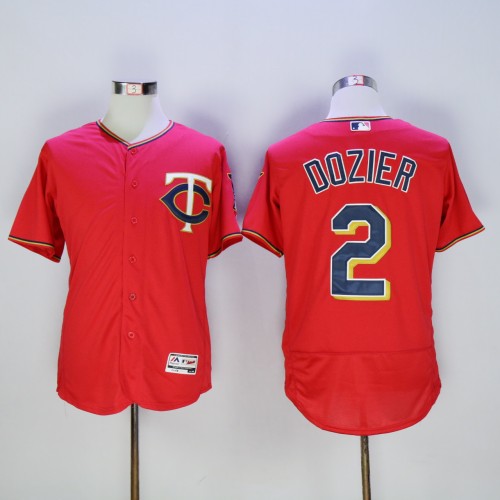 Minnesota Twins 2 Brian Dozier  Flexbase Baseball Jersey Red