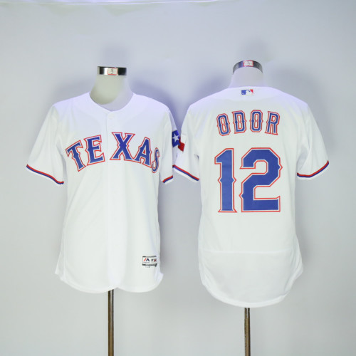 Texas Rangers 12 Rougned Odor Flexbase Baseball Jersey White