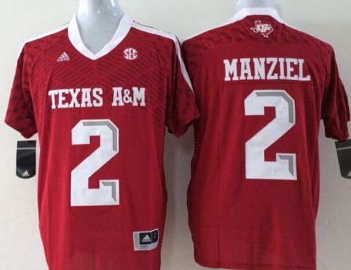Texas A&M Aggies 2 Johnny Manziel College Football Jersey Red