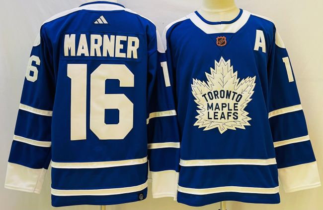 Adidas Toronto Maple Leafs 16 Mitch Marner Ice Hockey Jersey Blue