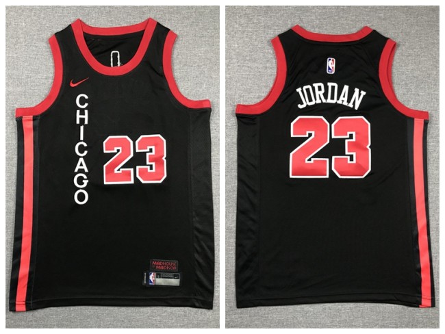 Youth Nike Chicago Bulls 23 Michael Jordan Basketball Jersey Black City Edition