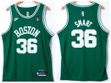 Nike Boston Celtics 36 Marcus Smart Basketball Jersey Green Classic