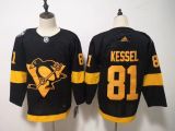 Adidas Classic Pittsburgh Penguins Venue version 81 Mary Hessel Ice Hockey Jersey Black