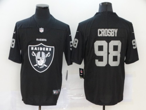 Oakland Raiders 98 Sidney Crosby Football Jersey Legend Black Team logo fashion