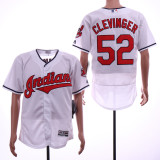 Cleveland indians 52 Mike Clevinger Baseball Jersey White Retro