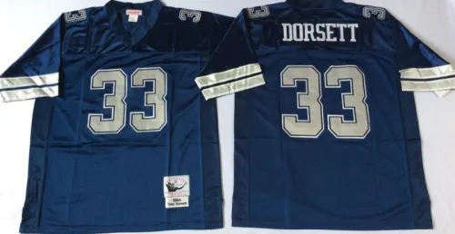 Dallas Cowboys 33 Tony Dorsett Football Jersey Blue Retro
