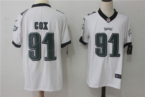 Philadelphia Eagles 91 Fletcher Cox Football Jersey Legend White