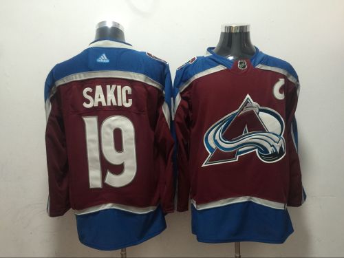Adidas Classic Colorado Avalanche 19 Joe Sakic Ice Hockey Jersey Red