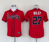 Youth Nike Atlanta Braves 27 Austin Riley Baseball Jersey Red