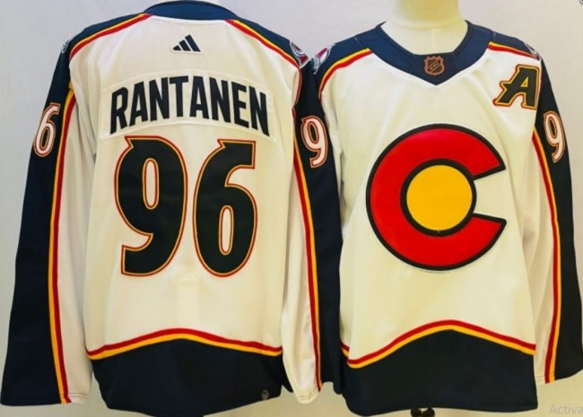 Adidas Colorado Avalanche 96 Mikko Rantanen Ice Hockey Jersey White