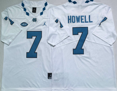 North Carolina 7 Sam Howell Limited College Basketball Jersey White
