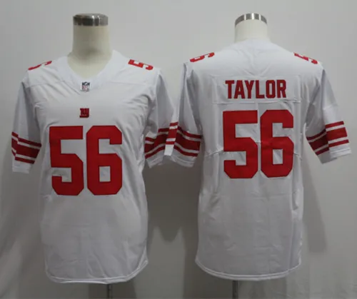 New York Giants 56 Lawrence Taylor Football Jersey Legend White
