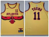 Nike Atlanta Hawks 11 Trae Young Basketball Jersey Yellow