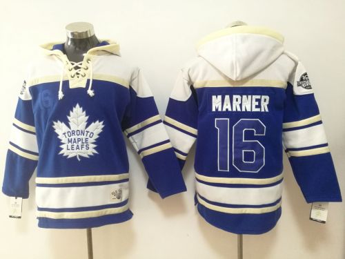 Classic Toronto Maple Leafs 16 Mitch Marner Ice Hoodies Hockey Jersey Blue