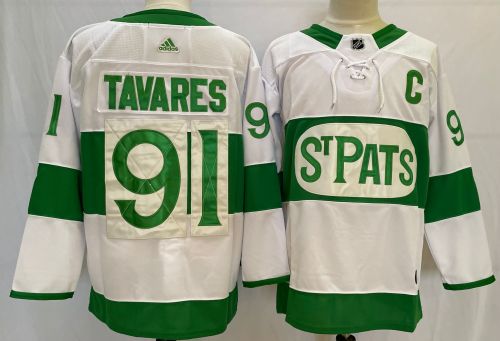 Adidas Toronto Maple Leafs 91 John Tavares Ice Hockey Jersey White